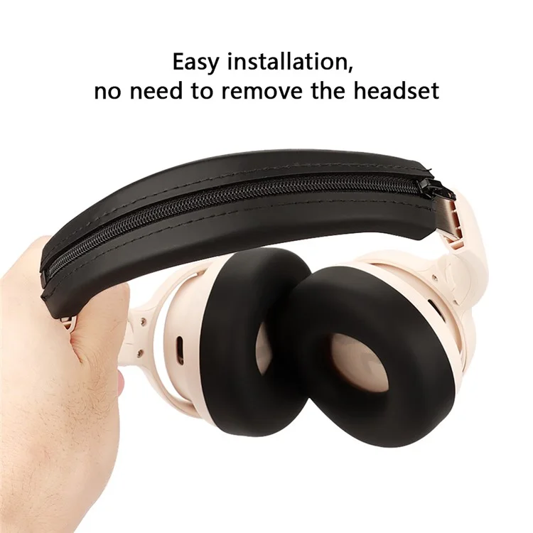 For SoundPEATS Space Headset Silicone Case Bluetooth Earphone Ears Caps with Head Beam Cover - Black For SoundPEATS Space Headset Silicone Case Bluetooth Earphone Ears Caps with Head Beam Cover - Black
