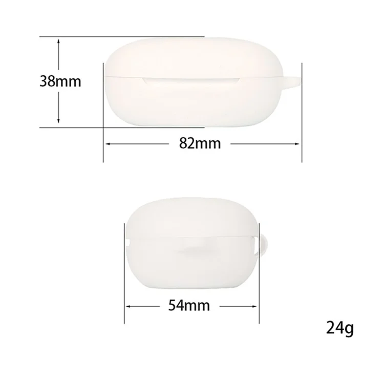 For JBL FREE II Bluetooth Wireless Earphone Silicone Case Drop-proof Charging Box Cover Protector with Anti-loss Hook - White For JBL FREE II Bluetooth Wireless Earphone Silicone Case Drop-proof Charging Box Cover Protector with Anti-loss Hook - White