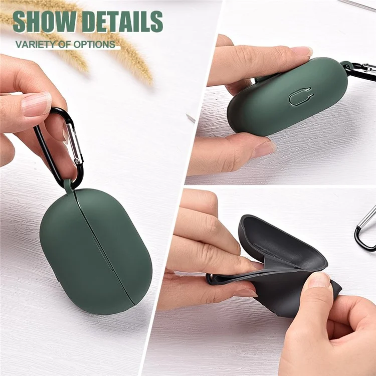 Silicone Case for Huawei FreeBuds Pro 2 All-inclusive Protection Earphone Case Bluetooth Headset Cover with Anti-Lost Buckle Silicone Case for Huawei FreeBuds Pro 2 All-inclusive Protection Earphone Case Bluetooth Headset Cover with Anti-Lost Buckle
