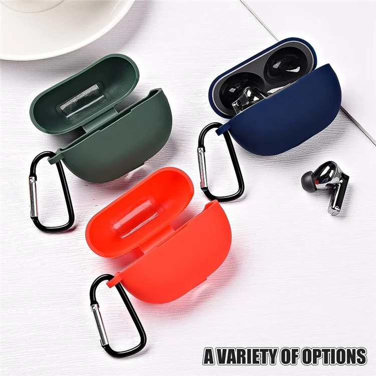 Silicone Case for Huawei FreeBuds Pro 2 All-inclusive Protection Earphone Case Bluetooth Headset Cover with Anti-Lost Buckle Silicone Case for Huawei FreeBuds Pro 2 All-inclusive Protection Earphone Case Bluetooth Headset Cover with Anti-Lost Buckle