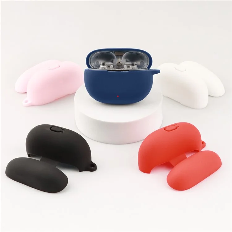 Silicone Case for Beats Studio Buds+ Bluetooth Earphone, Anti-drop Earbud Cover with Hanging Buckle - Dark Blue Silicone Case for Beats Studio Buds+ Bluetooth Earphone, Anti-drop Earbud Cover with Hanging Buckle - Dark Blue