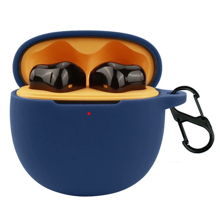 For vivo TWS Air Pro Earphone Silicone Protective Case Anti-drop Cover with Anti-lost Buckle - Dark Blue For vivo TWS Air Pro Earphone Silicone Protective Case Anti-drop Cover with Anti-lost Buckle - Dark Blue