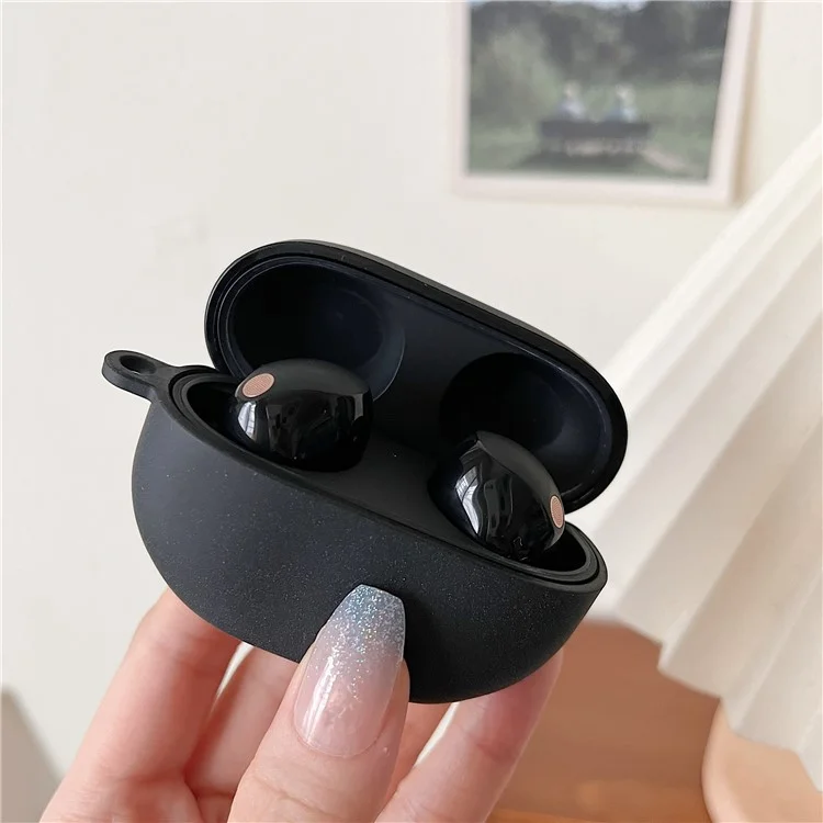 For Sony WF-1000XM5 Bluetooth Earphone Protective Case Matte Hard PC Earbud Cover - Black For Sony WF-1000XM5 Bluetooth Earphone Protective Case Matte Hard PC Earbud Cover - Black