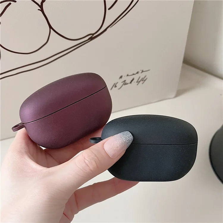 For Sony WF-1000XM5 Bluetooth Earphone Protective Case Matte Hard PC Earbud Cover - Black For Sony WF-1000XM5 Bluetooth Earphone Protective Case Matte Hard PC Earbud Cover - Black