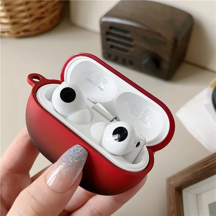 For Huawei FreeBuds Pro 3 Earphone Case Gradient Matte Hard PC Earbud Cover - Red+Black For Huawei FreeBuds Pro 3 Earphone Case Gradient Matte Hard PC Earbud Cover - Red+Black