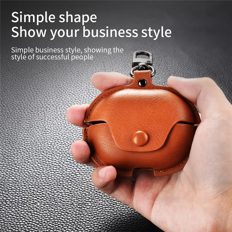 For Huawei FreeClip Earphone Case PU Leather Bluetooth Headset Charging Bin Sleeve - Dark Brown For Huawei FreeClip Earphone Case PU Leather Bluetooth Headset Charging Bin Sleeve - Dark Brown