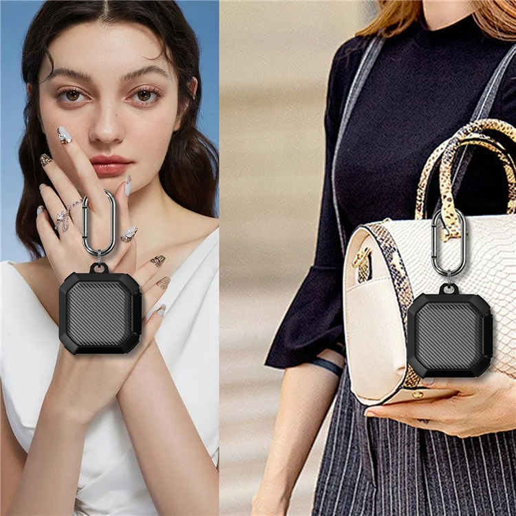 For Samsung Galaxy Buds Live / Buds 2 / Buds Pro / Buds Pro 2 Charging Case Cover TPU+PC Protective Case - Black For Samsung Galaxy Buds Live / Buds 2 / Buds Pro / Buds Pro 2 Charging Case Cover TPU+PC Protective Case - Black