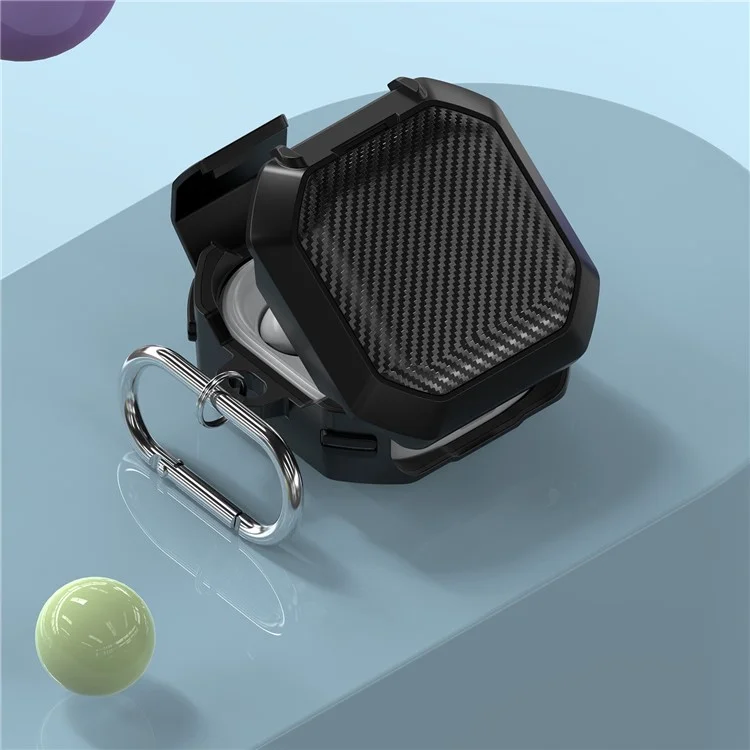 For Samsung Galaxy Buds Live / Buds 2 / Buds Pro / Buds Pro 2 Charging Case Cover TPU+PC Protective Case - Black For Samsung Galaxy Buds Live / Buds 2 / Buds Pro / Buds Pro 2 Charging Case Cover TPU+PC Protective Case - Black
