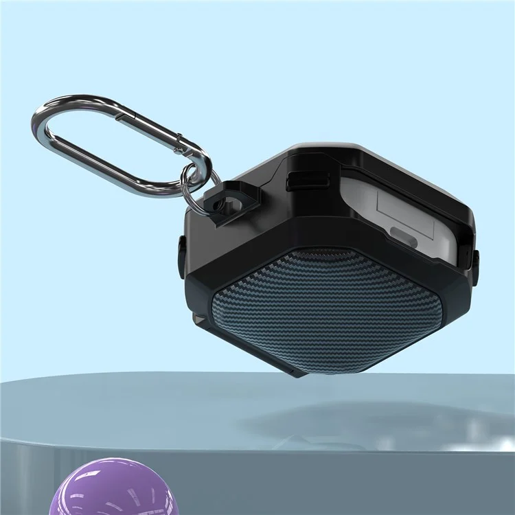 For Samsung Galaxy Buds Live / Buds 2 / Buds Pro / Buds Pro 2 Charging Case Cover TPU+PC Protective Case - Black For Samsung Galaxy Buds Live / Buds 2 / Buds Pro / Buds Pro 2 Charging Case Cover TPU+PC Protective Case - Black