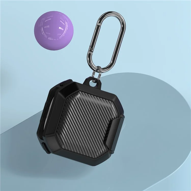 For Samsung Galaxy Buds Live / Buds 2 / Buds Pro / Buds Pro 2 Charging Case Cover TPU+PC Protective Case - Black For Samsung Galaxy Buds Live / Buds 2 / Buds Pro / Buds Pro 2 Charging Case Cover TPU+PC Protective Case - Black