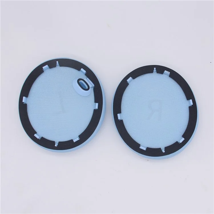 JZF-428 For Anker Soundcore Space One 1 Pair Headphone Earpads Protein Leather+Sponge Soft Earmuffs - Lake Blue JZF-428 For Anker Soundcore Space One 1 Pair Headphone Earpads Protein Leather+Sponge Soft Earmuffs - Lake Blue