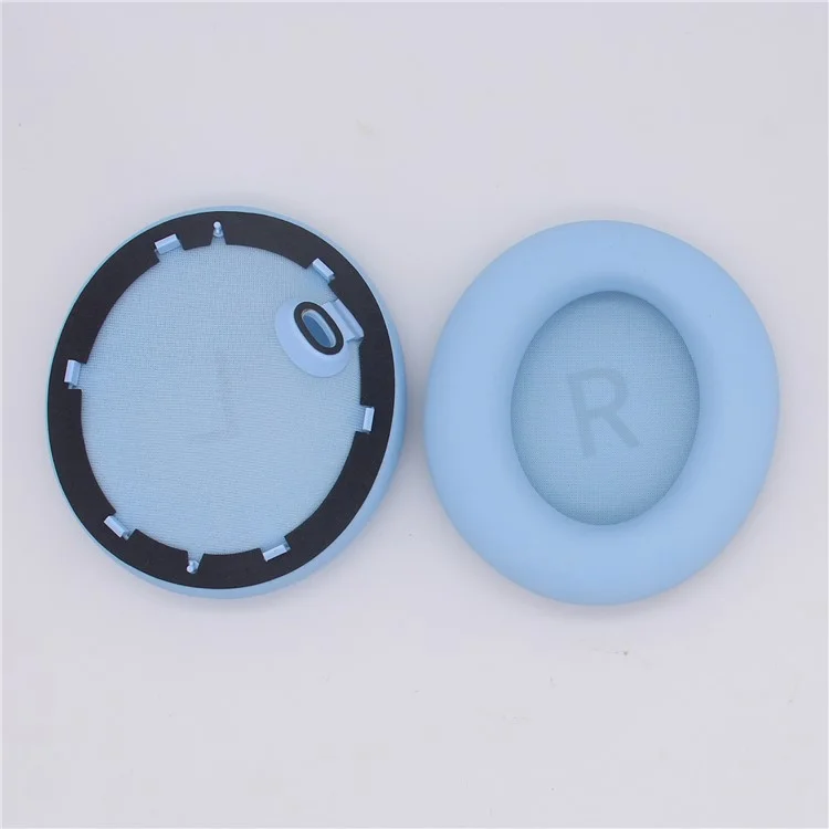 JZF-428 For Anker Soundcore Space One 1 Pair Headphone Earpads Protein Leather+Sponge Soft Earmuffs - Lake Blue JZF-428 For Anker Soundcore Space One 1 Pair Headphone Earpads Protein Leather+Sponge Soft Earmuffs - Lake Blue