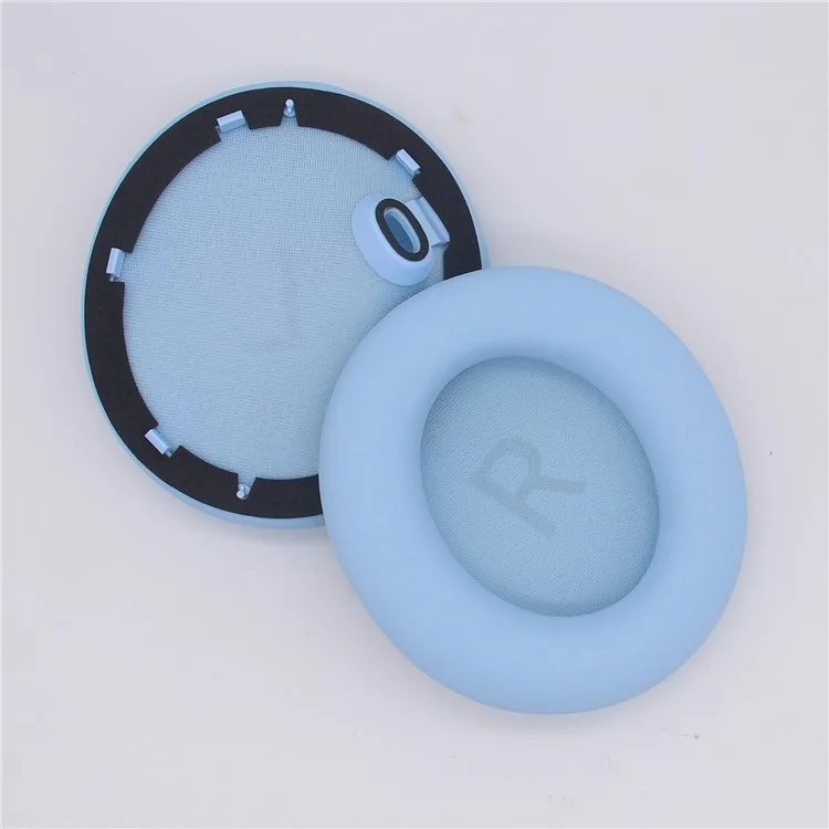 JZF-428 For Anker Soundcore Space One 1 Pair Headphone Earpads Protein Leather+Sponge Soft Earmuffs - Lake Blue JZF-428 For Anker Soundcore Space One 1 Pair Headphone Earpads Protein Leather+Sponge Soft Earmuffs - Lake Blue