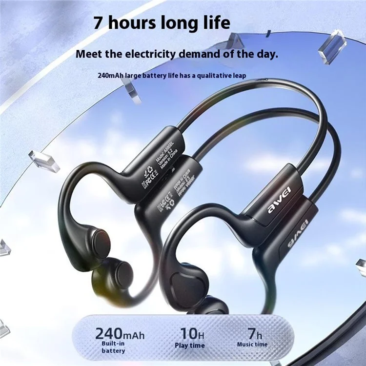 AWEI A886BL Air Conduction Bluetooth Headphones Noise Reduction Sports Wireless Earphones AWEI A886BL Air Conduction Bluetooth Headphones Noise Reduction Sports Wireless Earphones