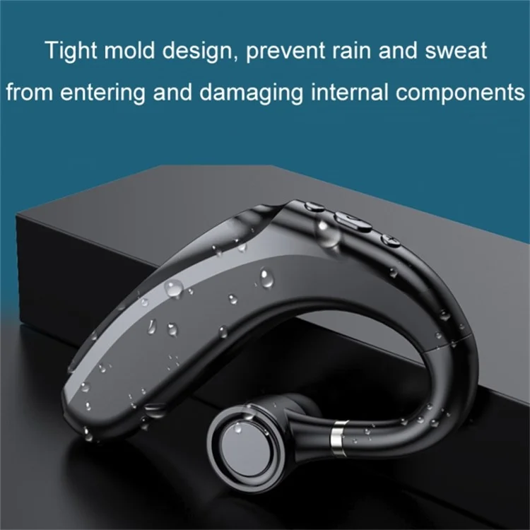 Q12 300mAh Battery Single Ear Bluetooth Headset Business Sports Wireless Music Call Earhook Earphone - Black Q12 300mAh Battery Single Ear Bluetooth Headset Business Sports Wireless Music Call Earhook Earphone - Black
