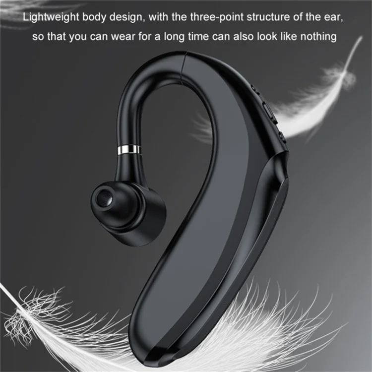 Q12 300mAh Battery Single Ear Bluetooth Headset Business Sports Wireless Music Call Earhook Earphone - Black Q12 300mAh Battery Single Ear Bluetooth Headset Business Sports Wireless Music Call Earhook Earphone - Black