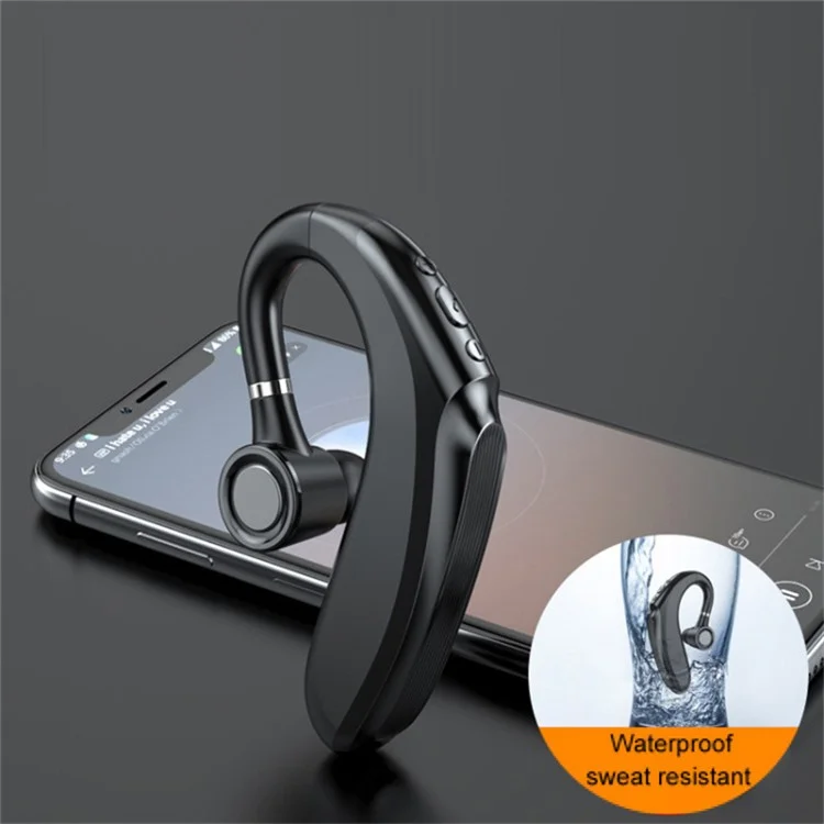Q12 300mAh Battery Single Ear Bluetooth Headset Business Sports Wireless Music Call Earhook Earphone - Black Q12 300mAh Battery Single Ear Bluetooth Headset Business Sports Wireless Music Call Earhook Earphone - Black