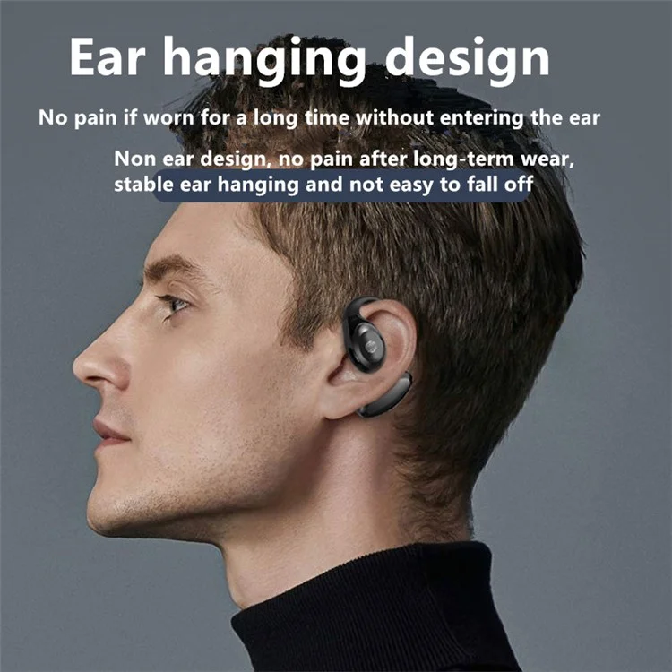 GD06 Single Ear Bluetooth 5.3 Earhook Headset Wireless Earphone - White GD06 Single Ear Bluetooth 5.3 Earhook Headset Wireless Earphone - White