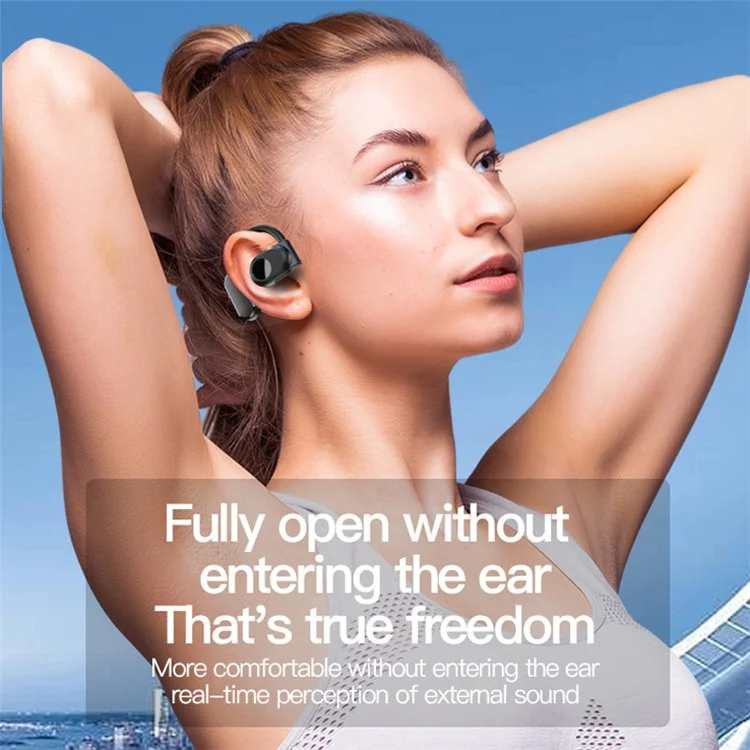 BY99 Single Ear Bluetooth 5.3 Earhook Headset Air Conduction Earphone - Black BY99 Single Ear Bluetooth 5.3 Earhook Headset Air Conduction Earphone - Black