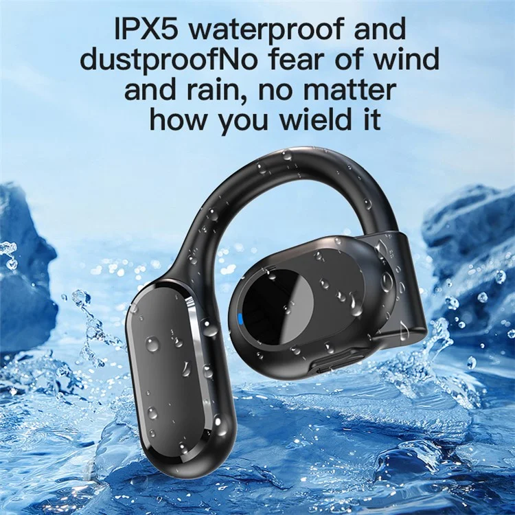 BY99 Single Ear Bluetooth 5.3 Earhook Headset Air Conduction Earphone - Black BY99 Single Ear Bluetooth 5.3 Earhook Headset Air Conduction Earphone - Black