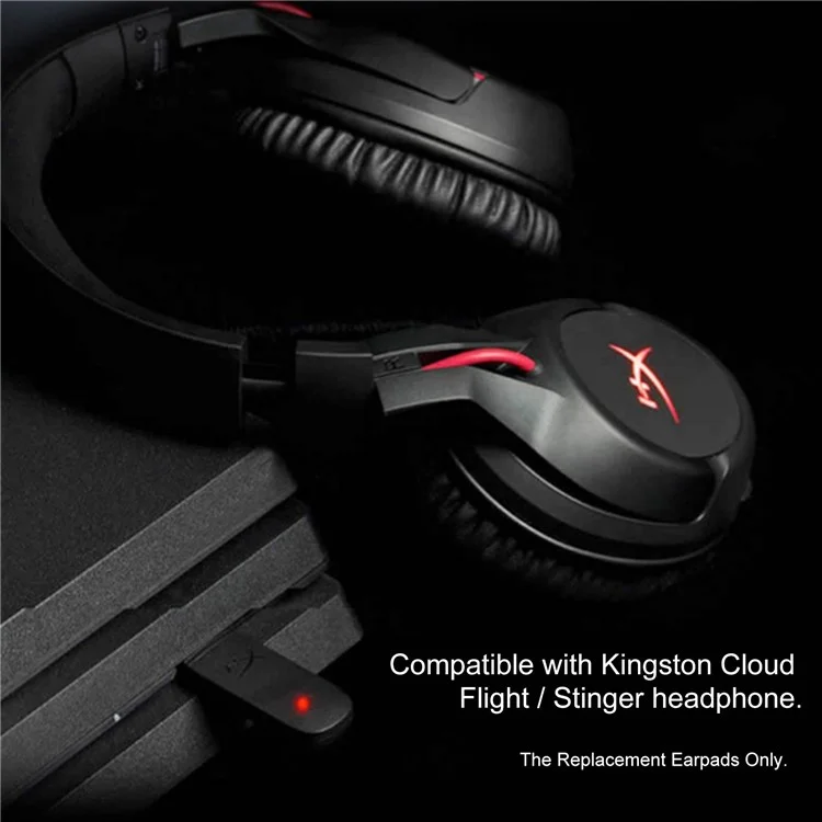 1 Pair Durable Breathable Black Foam Ear Pads Headset Replacement Cushion for Kingston Cloud Flight / Stinger 1 Pair Durable Breathable Black Foam Ear Pads Headset Replacement Cushion for Kingston Cloud Flight / Stinger